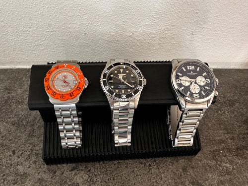 Modulares Uhrendisplay für 3 Uhren | Magnetisches Uhrenmodul | Uhrenhalter | Nordenly